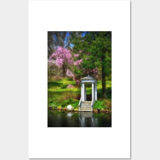 Gazebo At Morris Arboretum Posters and Art